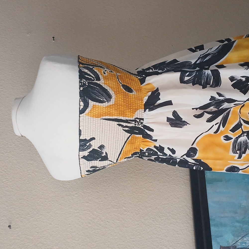 SILK 100% Floral Strapless Maxi Size Xs Fits 2-8 Stretch Tube Top BGBG - Picture 11 of 17